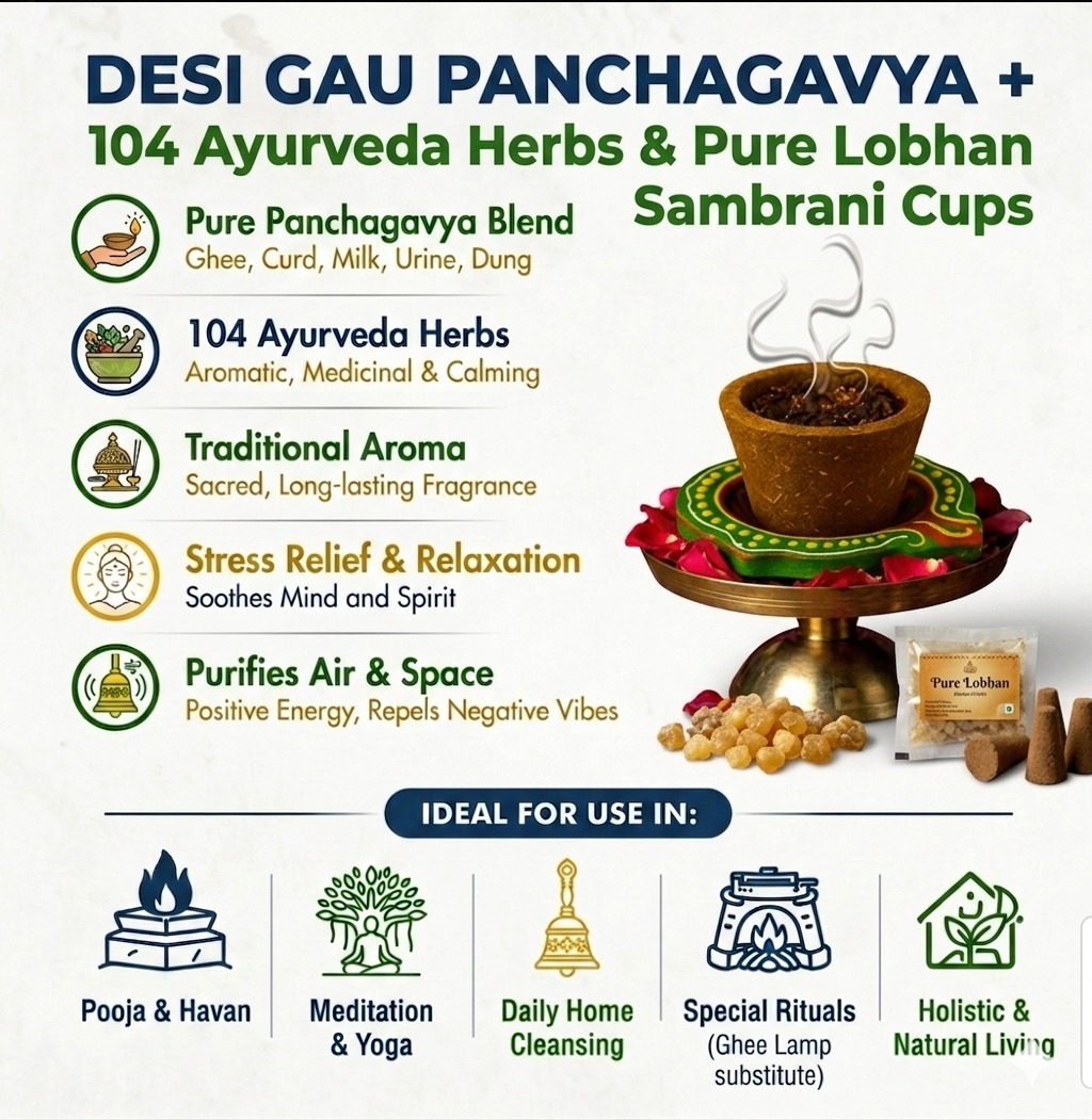 Desi Gau Panchagavya Dhoop Sambrani Cups - Image 3