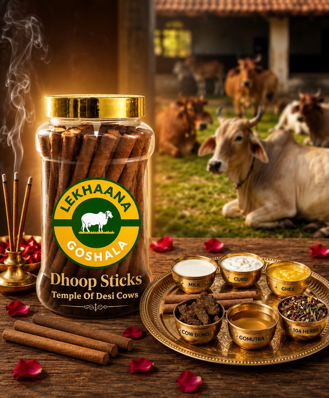 Desi Gau Panchagavya Dhoop Sticks