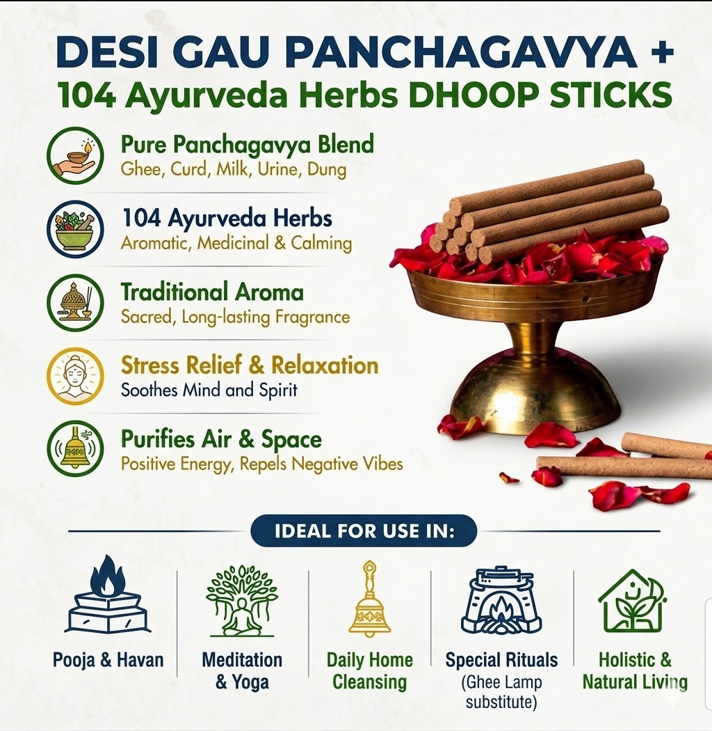 Desi Gau Panchagavya Dhoop Sticks - Image 3